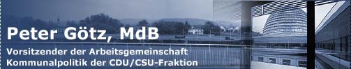 Vorsitzender der Arbeitsgemeinschaft Kommunalpolitik der CDU/CSU-Fraktion