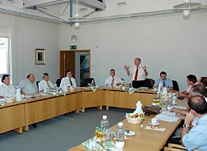 Im Gespr&auml;ch mit Landrat und Rathaus-Chefs